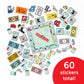 Desert Cactus Monopoly 60 Sticker Vinyl Decal Laptop Water Bottle Car Scrapbook Decorations Birthday Favor Party Supplies (2-1)
