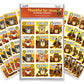 Christian Holiday Stickers for Kids - (3-Pack) Fall, Thanksgiving & Christmas - Religious Toys, Gifts, Crafts, Stocking Stuffers, Party Supplies