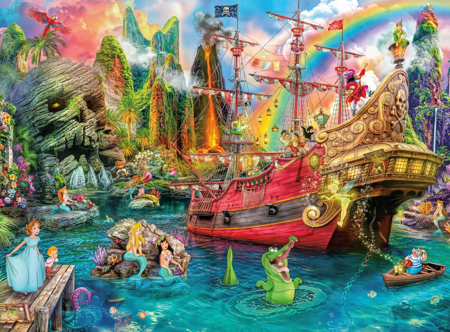 Buffalo Games - Disney Peter Pan Mermaid - 1000 Piece Puzzle for Adults