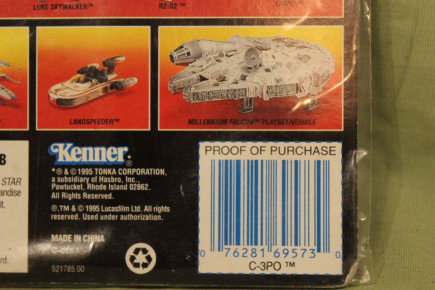 Star Wars Power of the Force Red Card 3 3/4" C-3PO Action Figure.