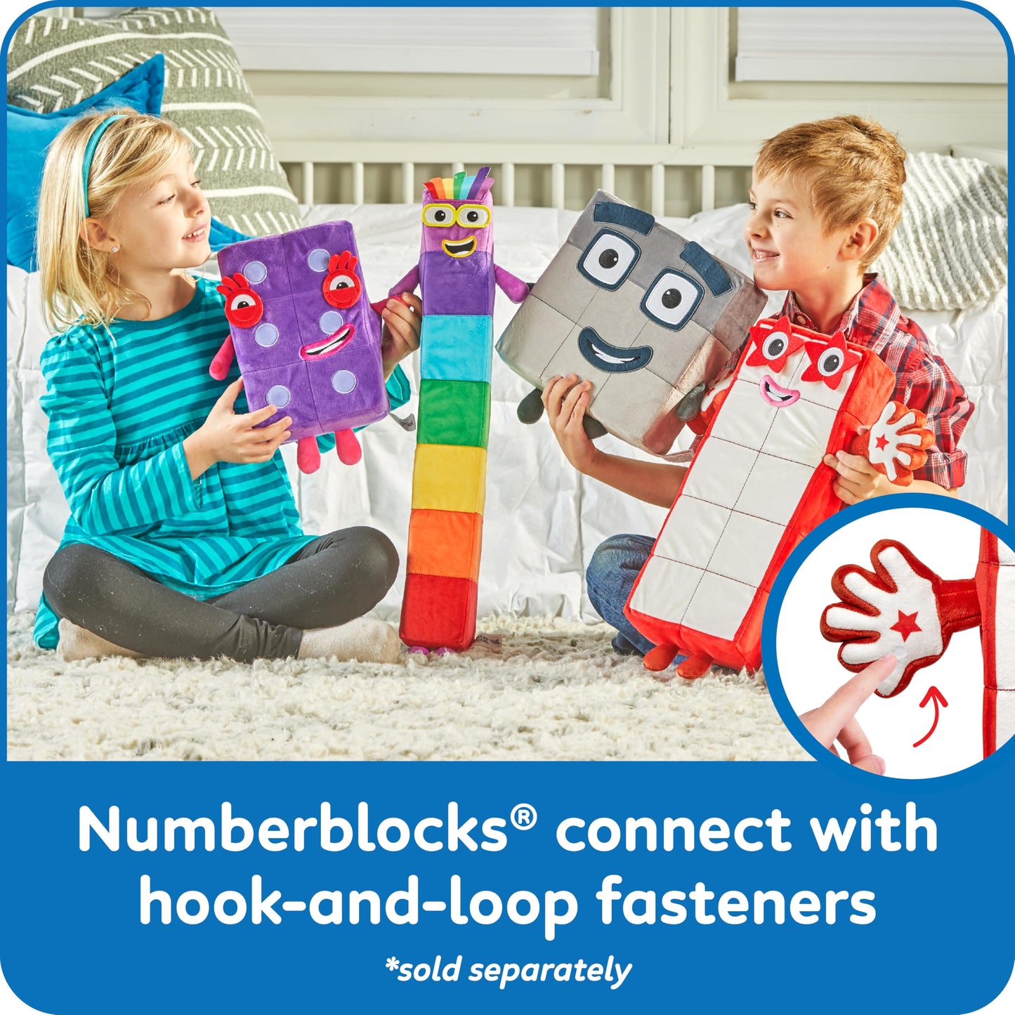 hand2mind Numberblock Ten Playful Pal, Plush Figure Toys, Numbers for Toddlers, Cute Stuffies, Preschool Math Learning Toys, Stuffed Animal, Small