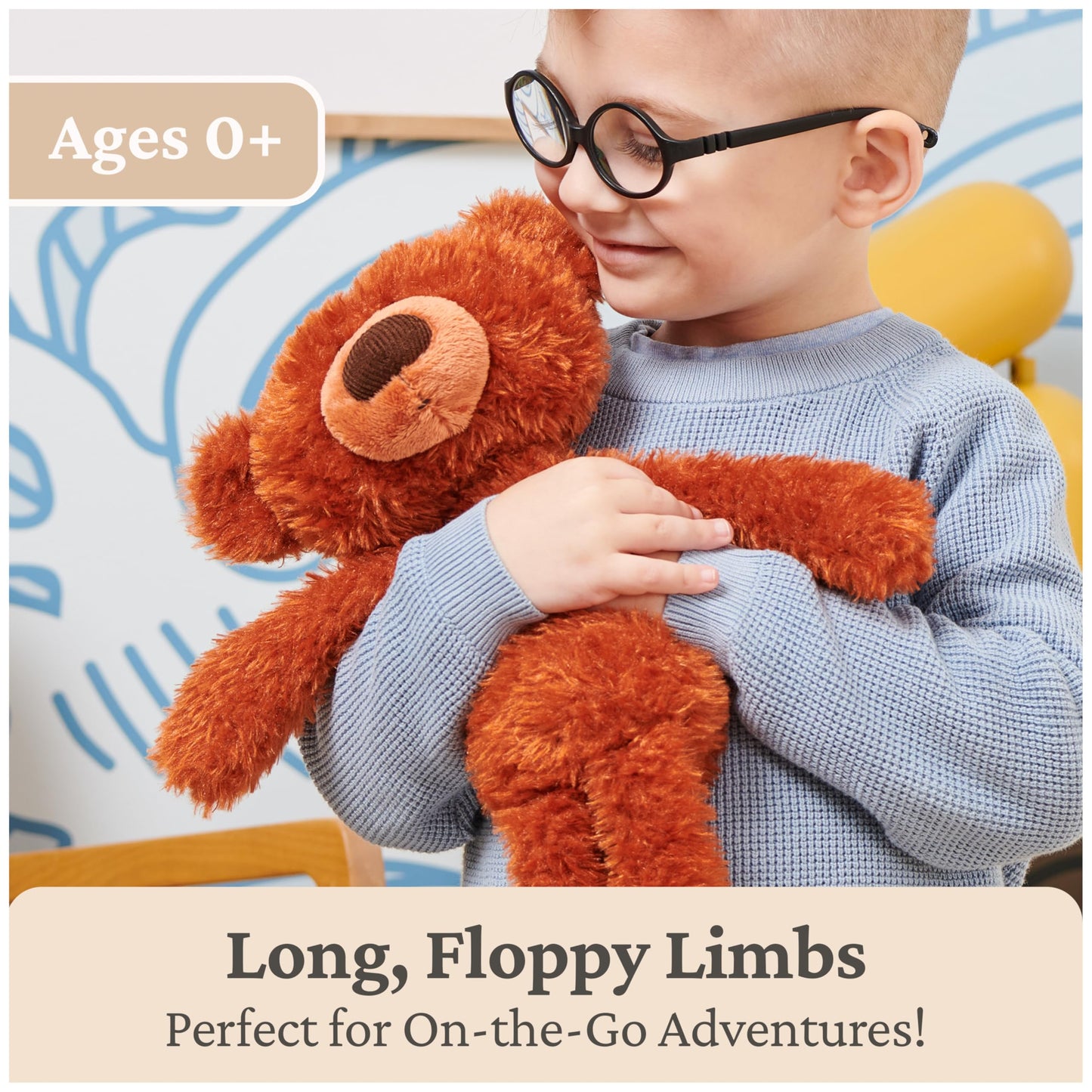 GUND Toothpick Pumpkin Pie 15-Inch Teddy Bear Plush Toy, Ages 1+