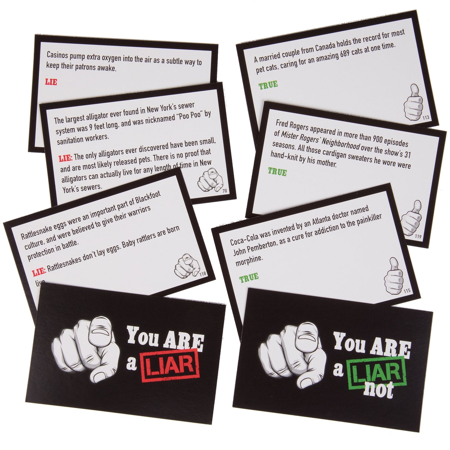 You Are A Liar - Fact Or Fiction Guessing Party Game - Features 120 Truth and 120 Lie Cards - Ages 12+