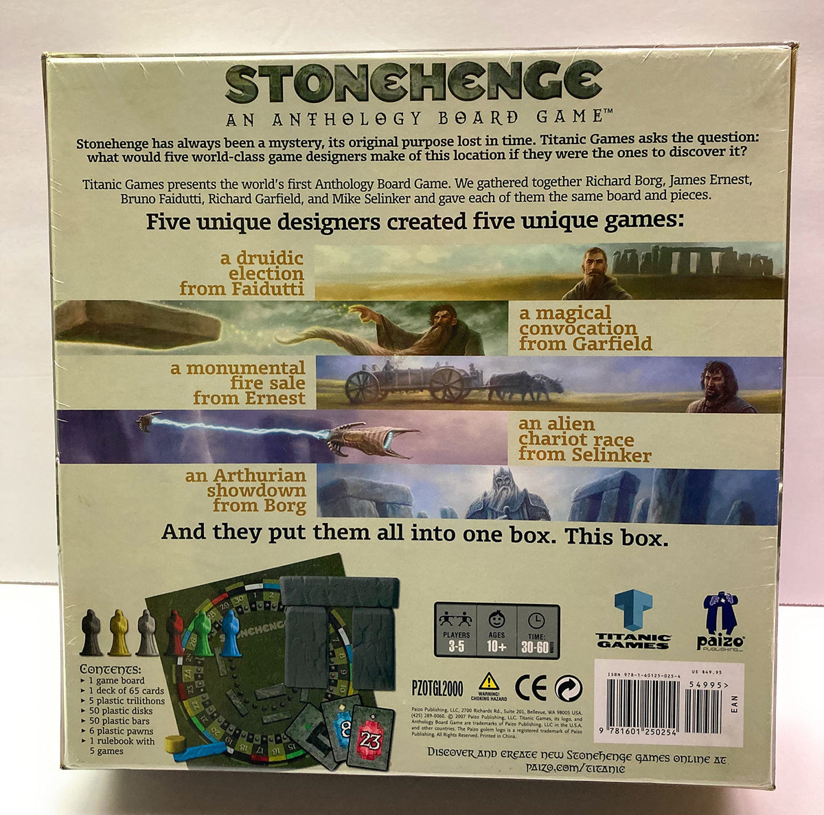 Paizo, Inc. Stonehenge: an Anthology Board Game