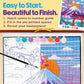 Faber-Castell Paper Scroll Painting Kit: Mount Fuji | Summer Crafts & Back to School Ready Supplies | Ready-to-Hang DIY Painting Craft for Kids (1