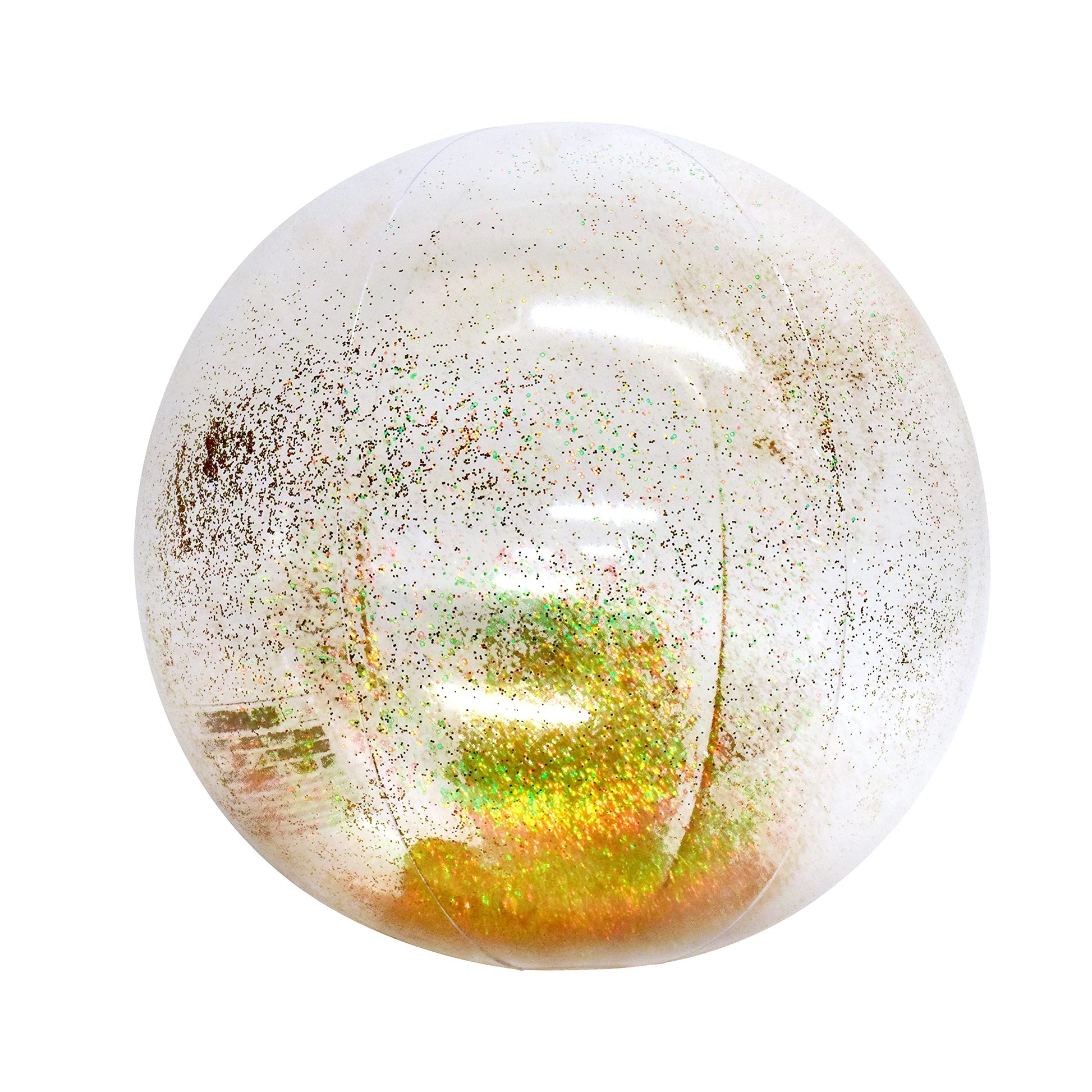 Coconut Outdoor Jumbo Large 27" Inflatable Glitter Beach Ball
