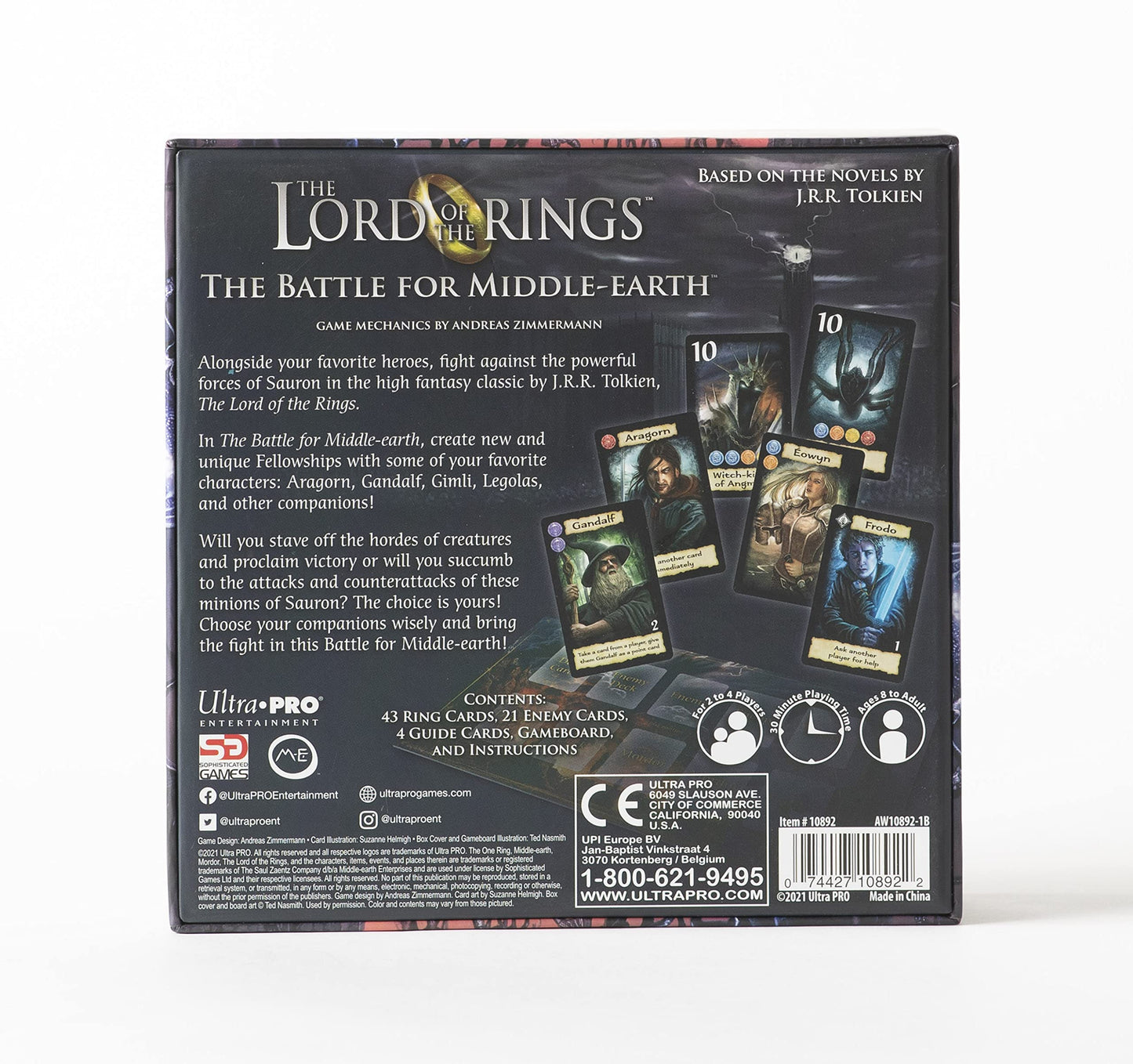 Lord of The Rings Card Game: Battle for Middle Earth - Build Your Fellowship and Defeat Your Enemies, Based on Novels by J.R.R. Tolkien