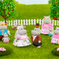 Li'l Woodzeez Pitterpotemus Hippo Family Wedding Set, 7 Posable, Playsets