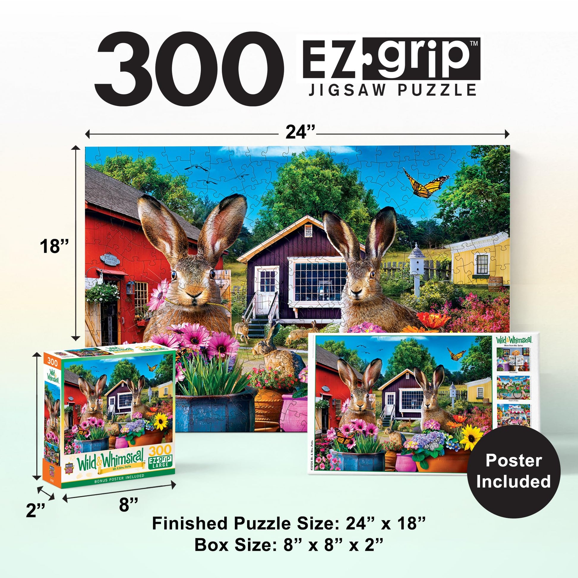 Masterpieces 300 Piece EZ Grip Jigsaw Puzzle - Mr. & Mrs. Potts - 18"x24"