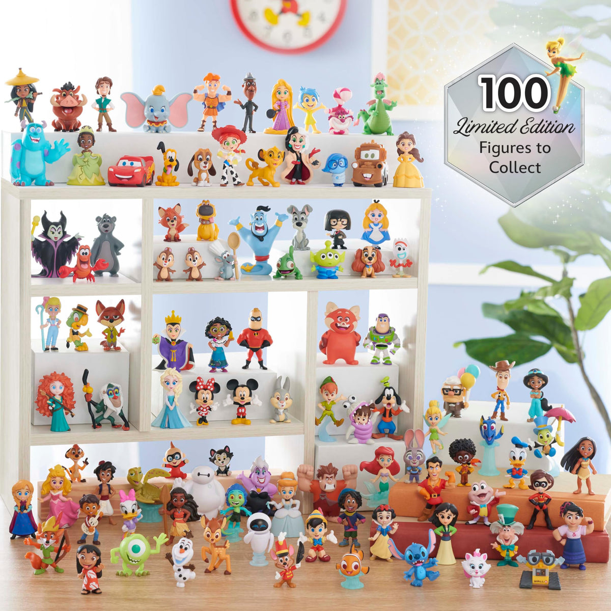 Disney100 Years of Spirited Adventures, Limited Edition 9-piece Figure Set, Kids Toys for Ages 3 Up by Just Play