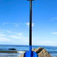 PUFFERFISH Really Big Sand Shovel - Lightweight Collapsible 4 Piece Aluminum Shovel for Beach - Customizable to 3 Different Lengths - Ideal for Sand