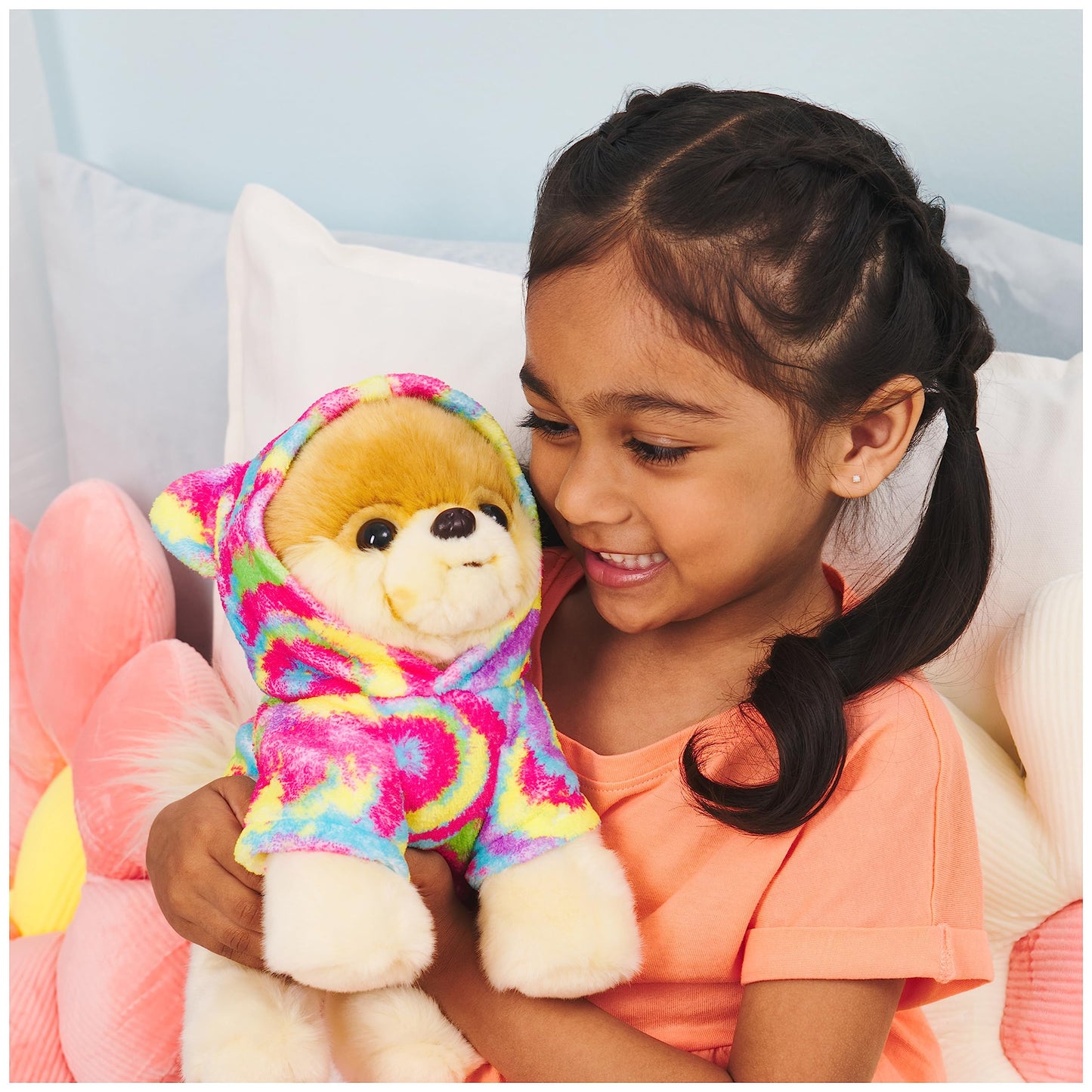 GUND Boo, The World’s Cutest Dog with Rainbow Hoodie Plush Pomeranian Stuffed Animal for Ages 1 and Up, 9”