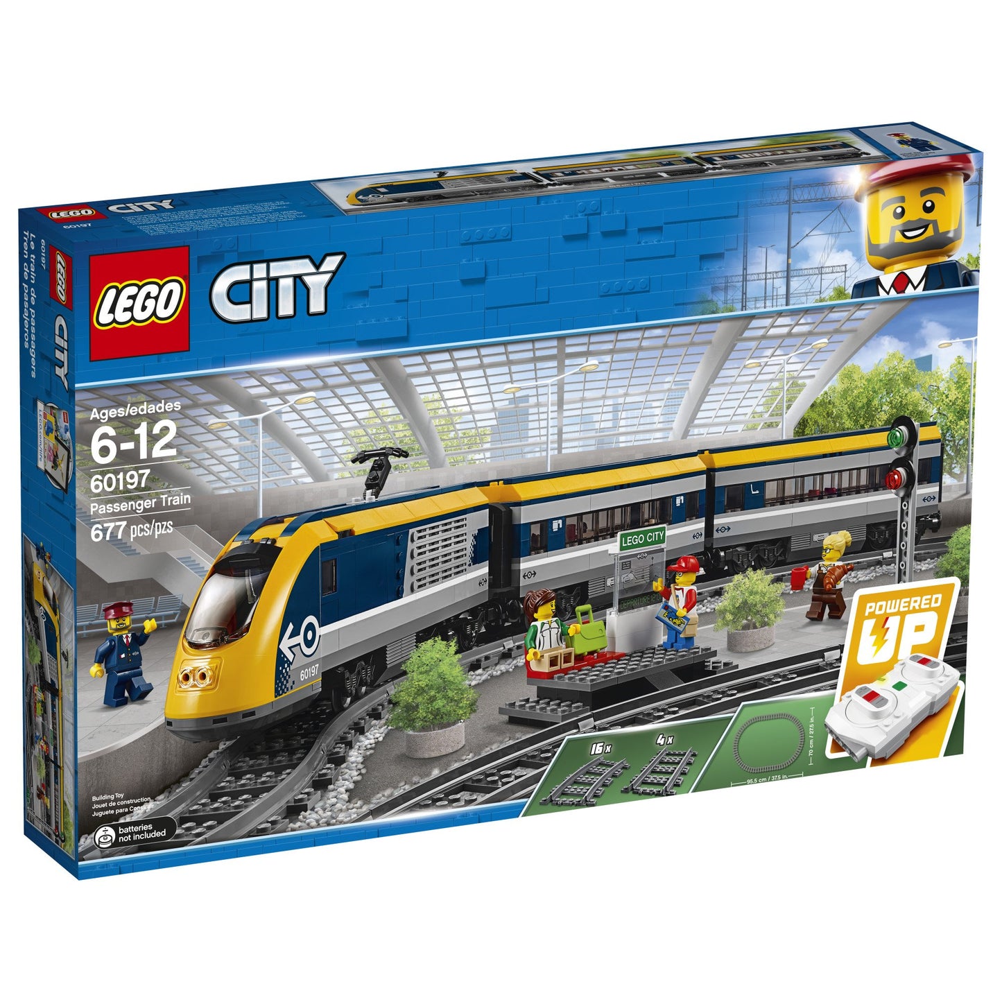 LEGO City Passenger Train 60197 Building Kit (677 Pieces), Standard