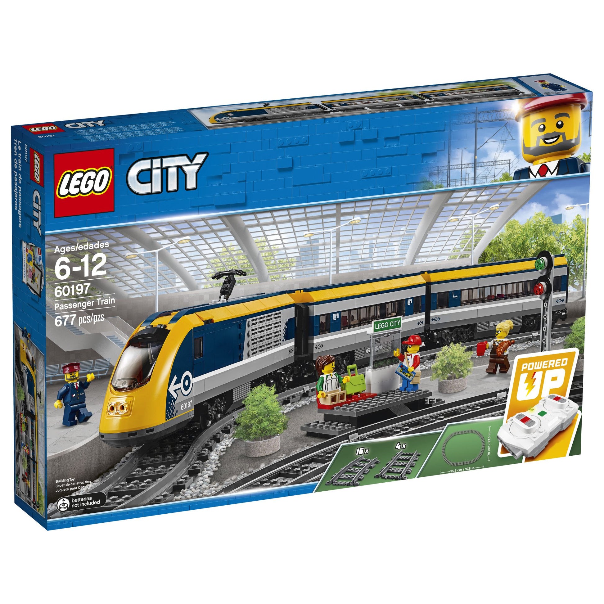 LEGO City Passenger Train 60197 Building Kit (677 Pieces), Standard