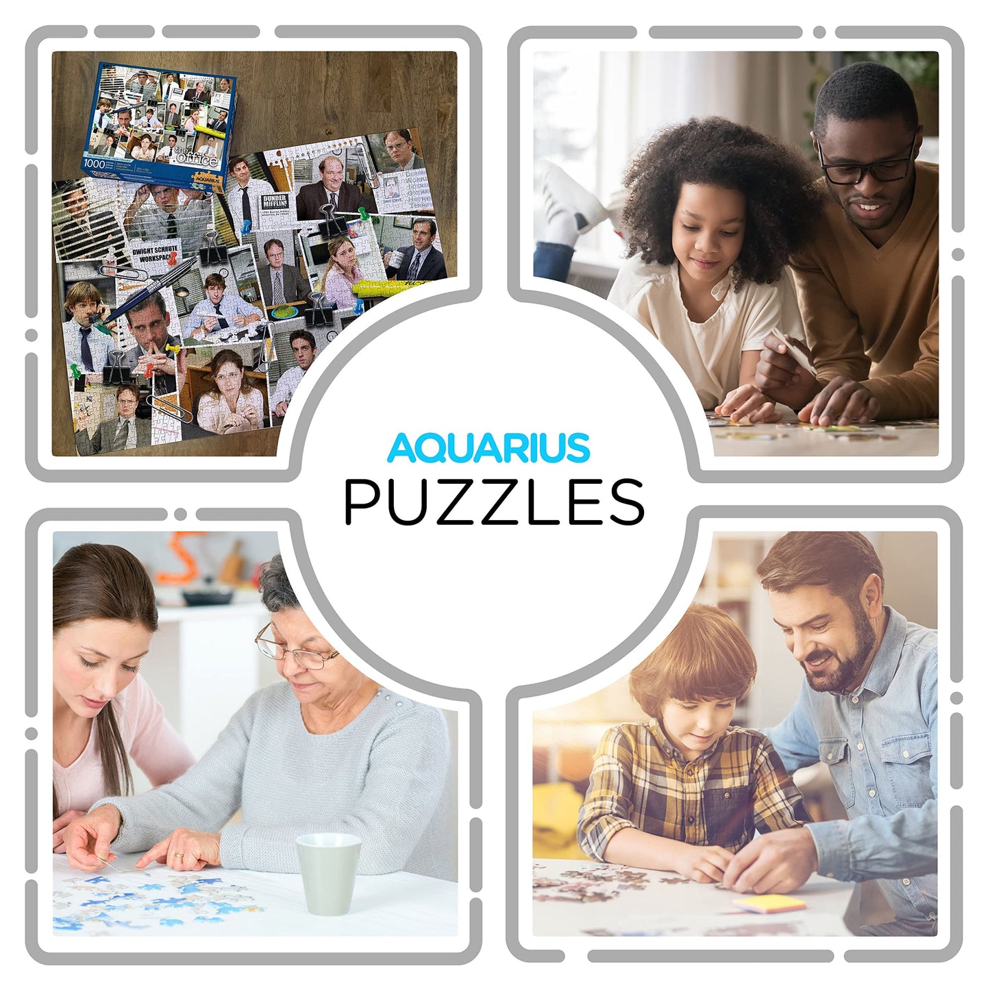 AQUARIUS The Office - Cast Collage 1000 Piece Jigsaw Puzzle
