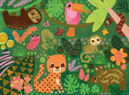 Ceaco - 100 Piece Jungle Animal Jigsaw Puzzle for Kids Ages 6-8