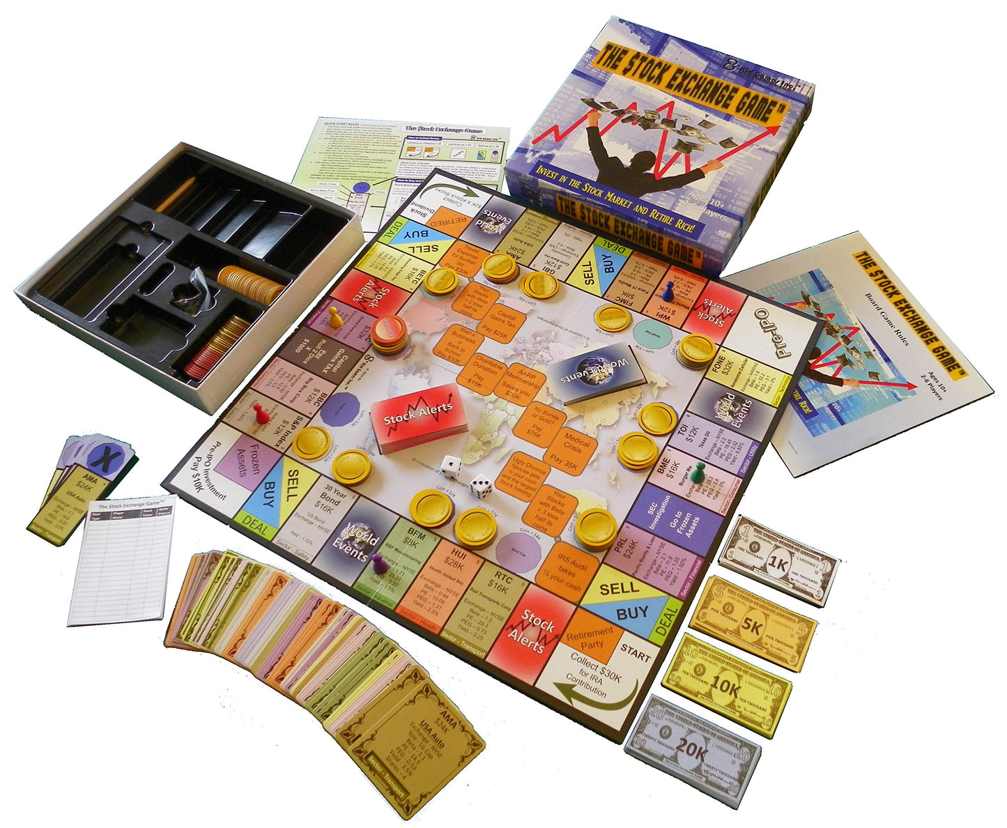 Stock Exchange Game - Stock Market Action Made Easy and Fun! Based Off the Real Stock Market. Educational, Competitive, EXCITING! Learn Financial