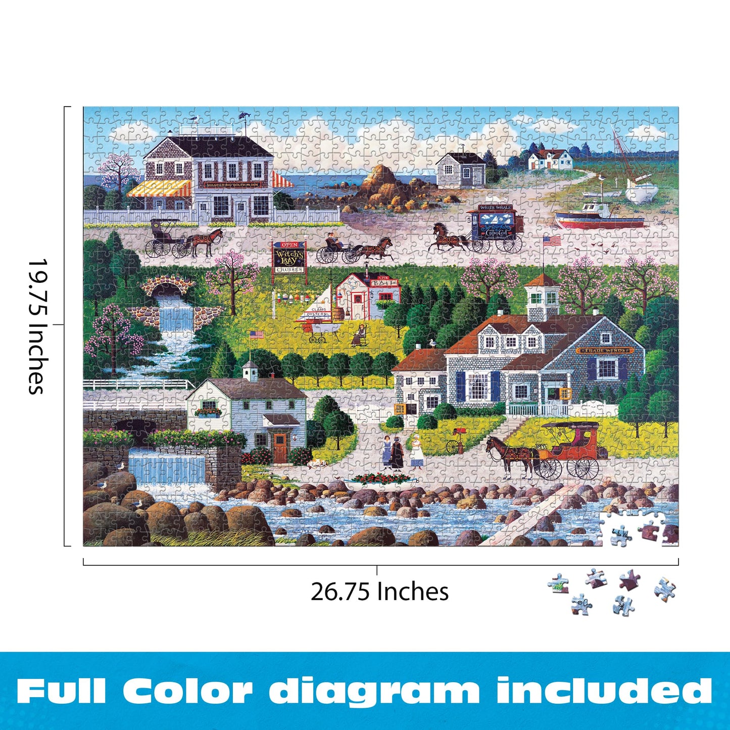 Buffalo Games - Charles Wysocki Cricket Hawk - 1000 Piece Puzzle for Adults
