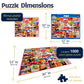 White Mountain 1000 Piece Jigsaw Puzzle Nostalgic Pie Label Collage, Pies