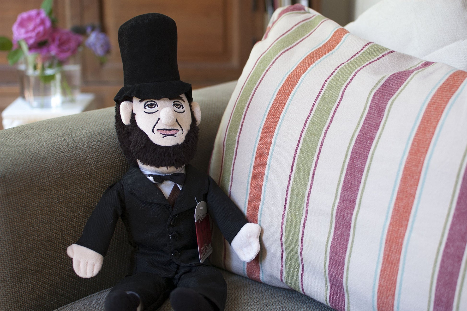 The Unemployed Philosophers Guild Abraham Lincoln Little Thinker - 12" Soft Stuffed Plush Doll