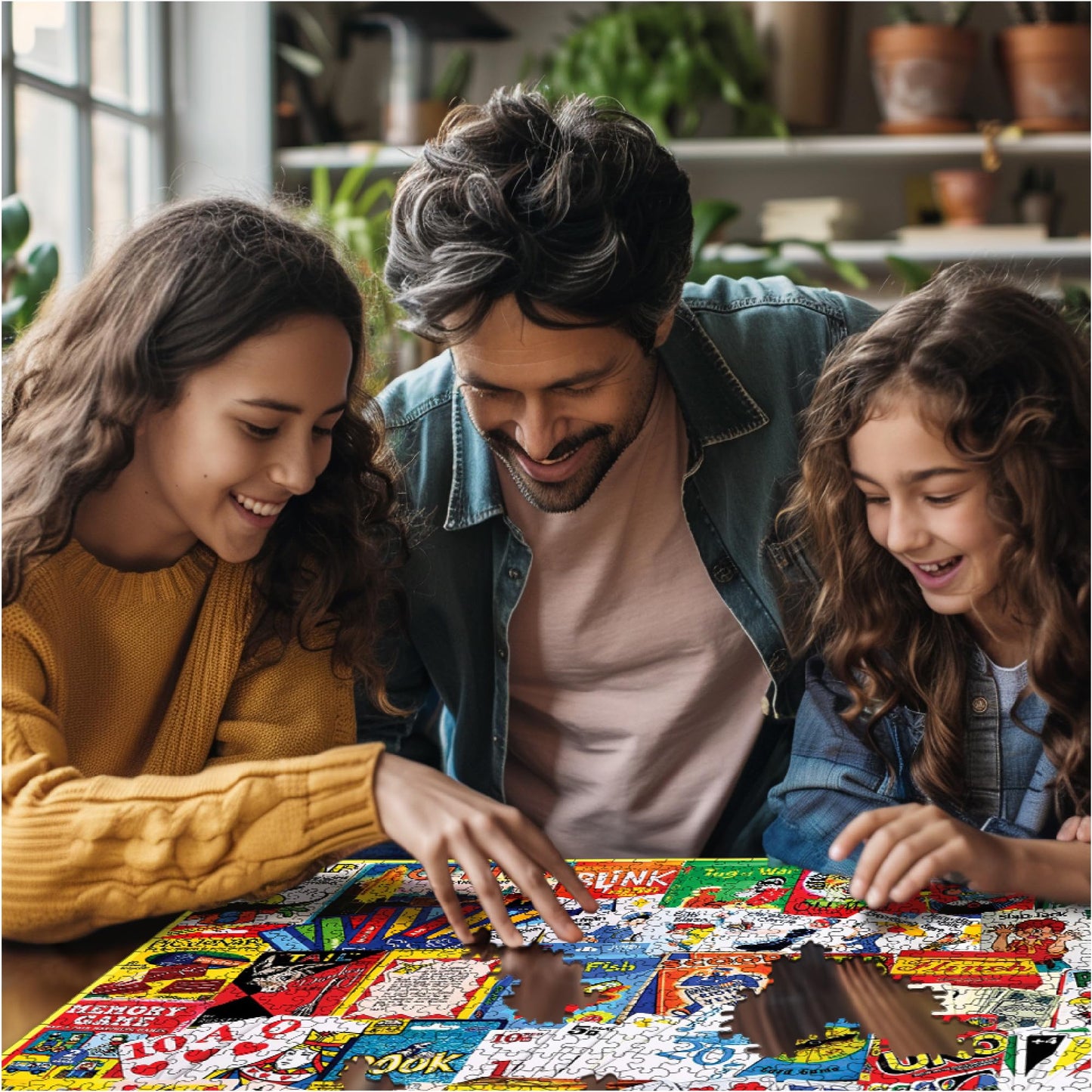White Mountain 1000 Piece Jigsaw Puzzle Nostalgic Classics, Card Games