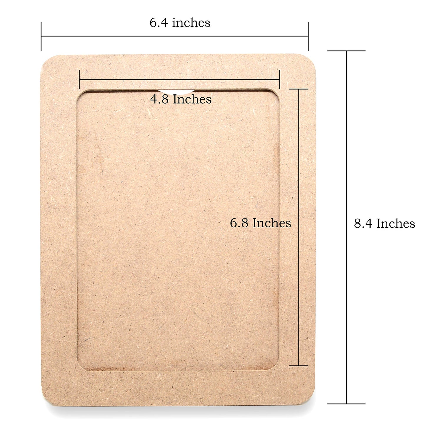 VHALE DIY Paint Your Own Picture Frame, 4 Sets of MDF Wood Photo Frames (5 x 7 inch) with Stand, for Children to Paint and Decorate, Classroom Arts