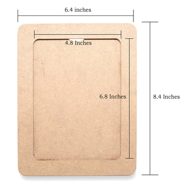 VHALE DIY Paint Your Own Picture Frame, 4 Sets of MDF Wood Photo Frames (5 x 7 inch) with Stand, for Children to Paint and Decorate, Classroom Arts