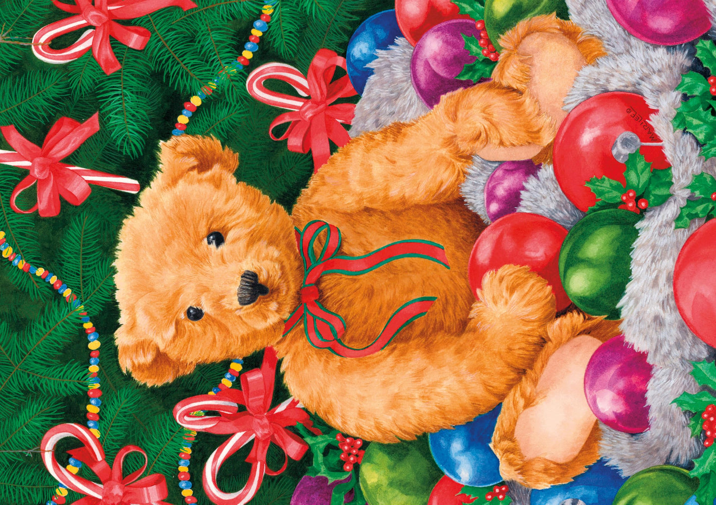 Ceaco - Teddy's Tree - Christmas - 500 Piece Jigsaw Puzzle for Adults