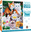 MasterPieces 300 Piece EZ Grip Jigsaw Puzzle - Purrfectly Adorable - 18"x24"