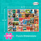 Re-Marks 1950s Pop Culture Puzzle, 1000-Piece Puzzle for All Ages, Family Jigsaw Puzzle