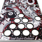 Tattoo Portable Beer Pong Table with Holes