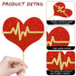 28Pcs Nurse Party Centerpiece Sticks Nurse Graduation Decorations Glitter Nursing School Graduation Table Centerpieces for Nurse Grad Party Medical RN