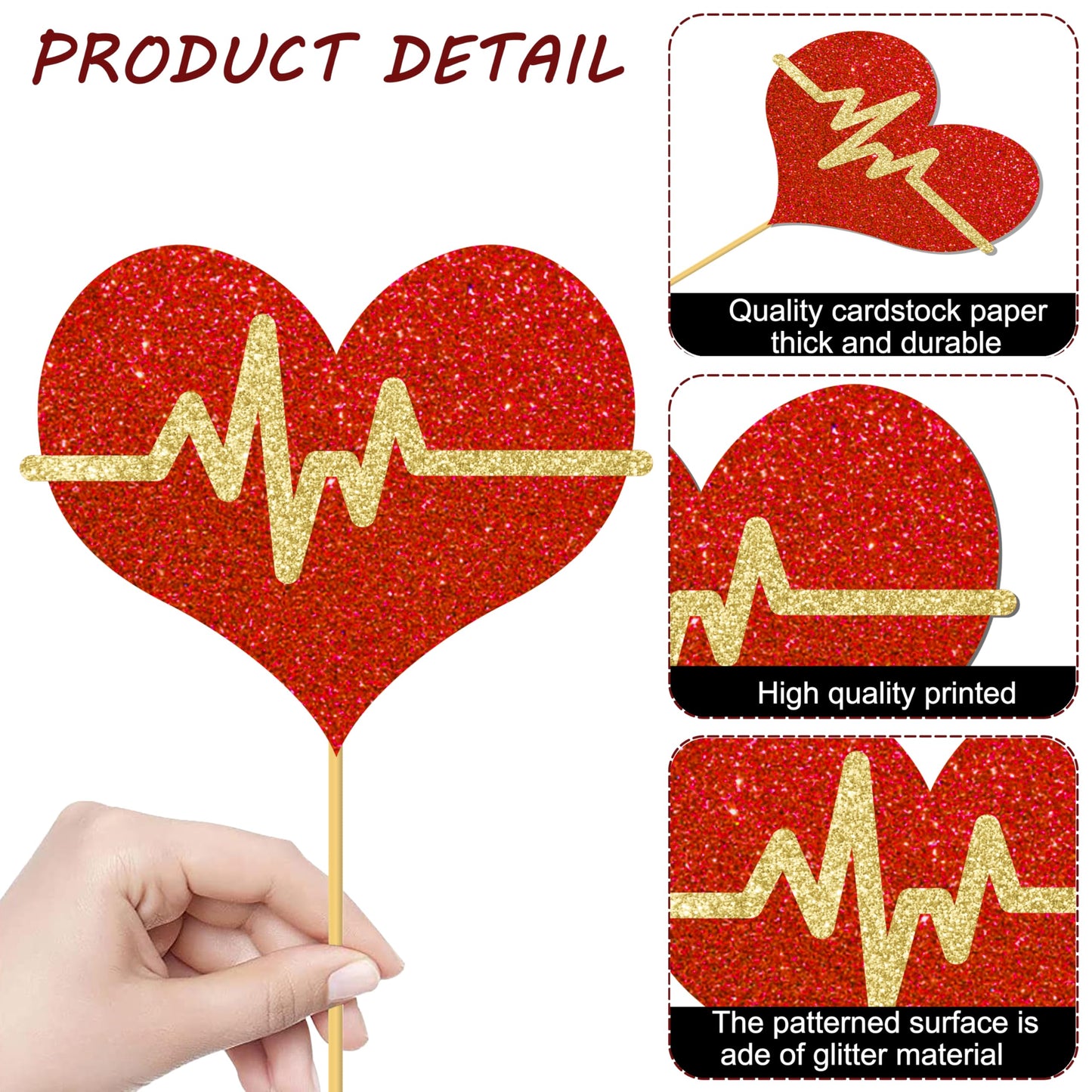 28Pcs Nurse Party Centerpiece Sticks Nurse Graduation Decorations Glitter Nursing School Graduation Table Centerpieces for Nurse Grad Party Medical RN