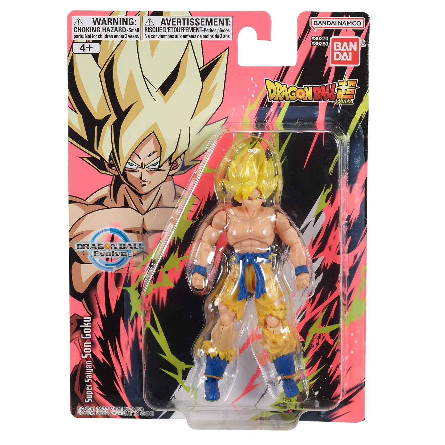 Bandai Namco - Dragon Ball Super - Super Saiyan Goku, Evolve 5 inch Action Figure