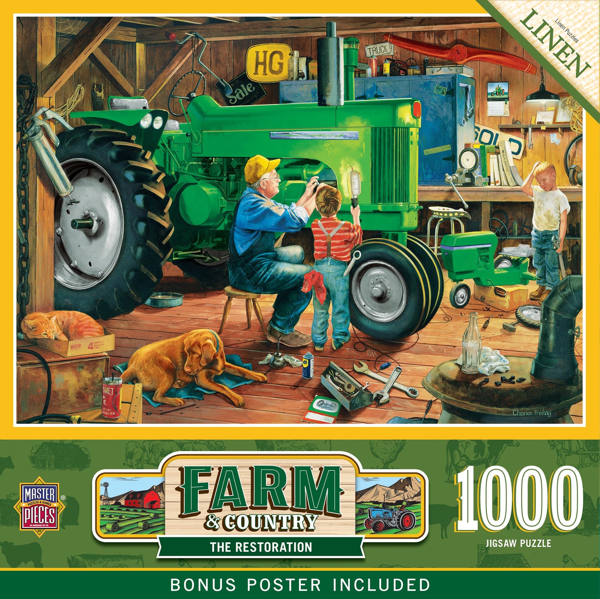MasterPieces 1000 Piece Jigsaw Puzzle for Adults, Family, Or Youth - The Restoration - 19.25"x26.75"