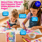 Ooly Smooth Stix Gel Crayons for Kids and Adults with Paint Brush - Set of 24 Watercolor Rainbow Crayons for Glass and Paper with Case, Twist-Up Gel