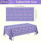 K-Style Pop Demon Hunters Laser Purple Tablecloth, 2 Pack, 54 x 108 Inch