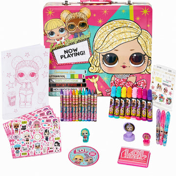 LOL Surprise Deluxe Activity Set for Kids with Carrying Tin & Art Supplies