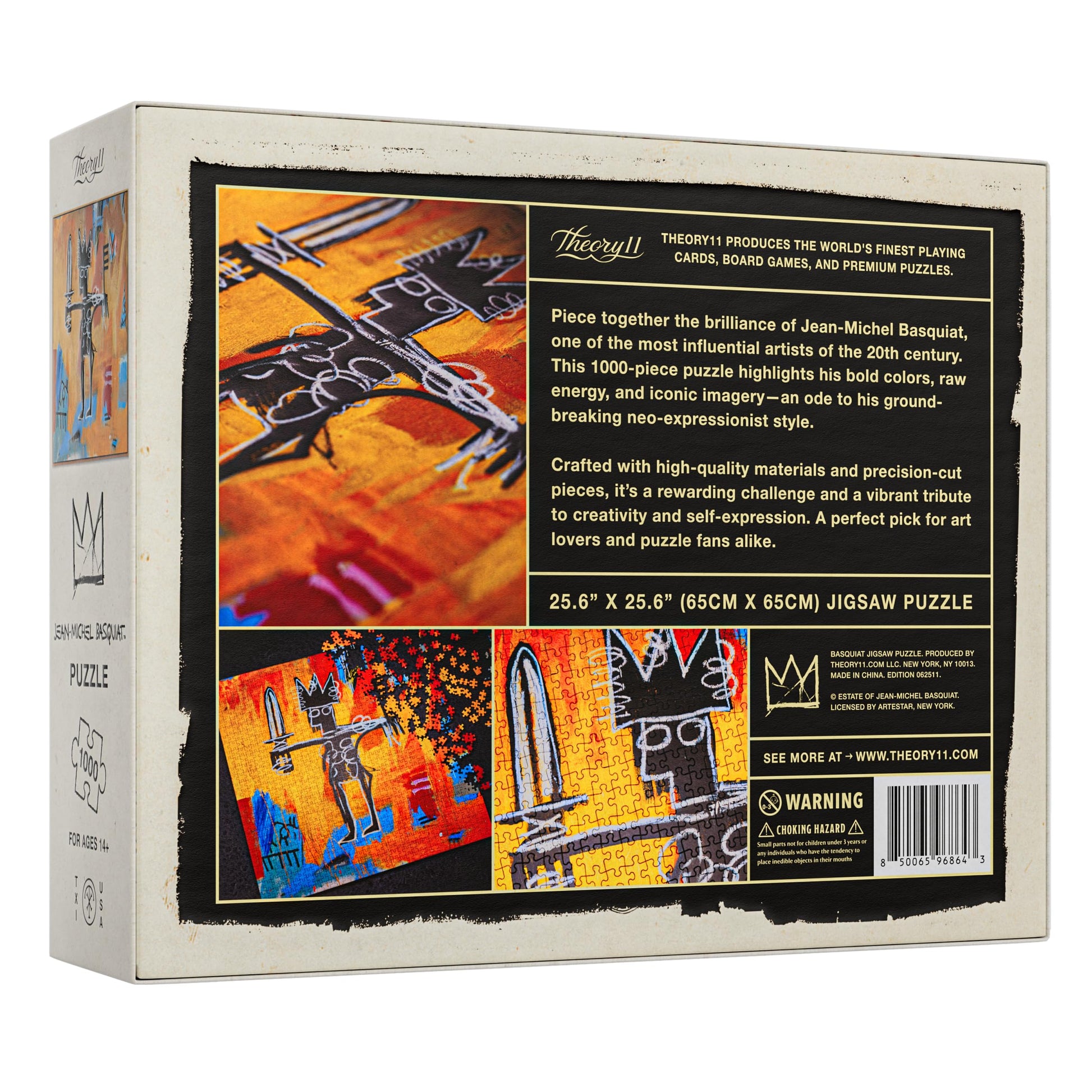 theory11 Basquiat Jigsaw Puzzle, 1000 Piece Jigsaw Puzzle, Officially Licensed Merchandise & Collectibles, Precision Fit and Premium Quality