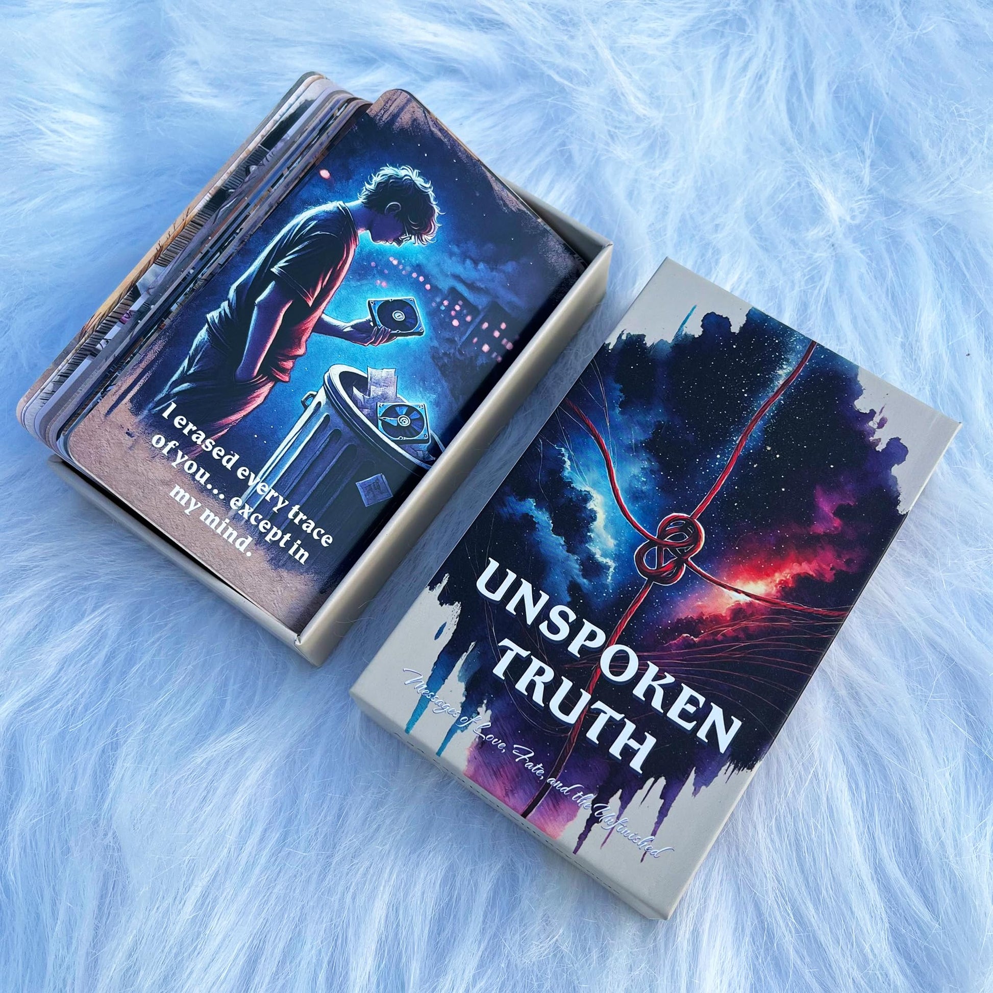 DPEHAKMK Unspoken Truth Oracle Deck, Oracle Cards for Beginners, 54 Card Deck Love Relationship and Shadow Work Oracle Cards for Love, Breakups, Inner