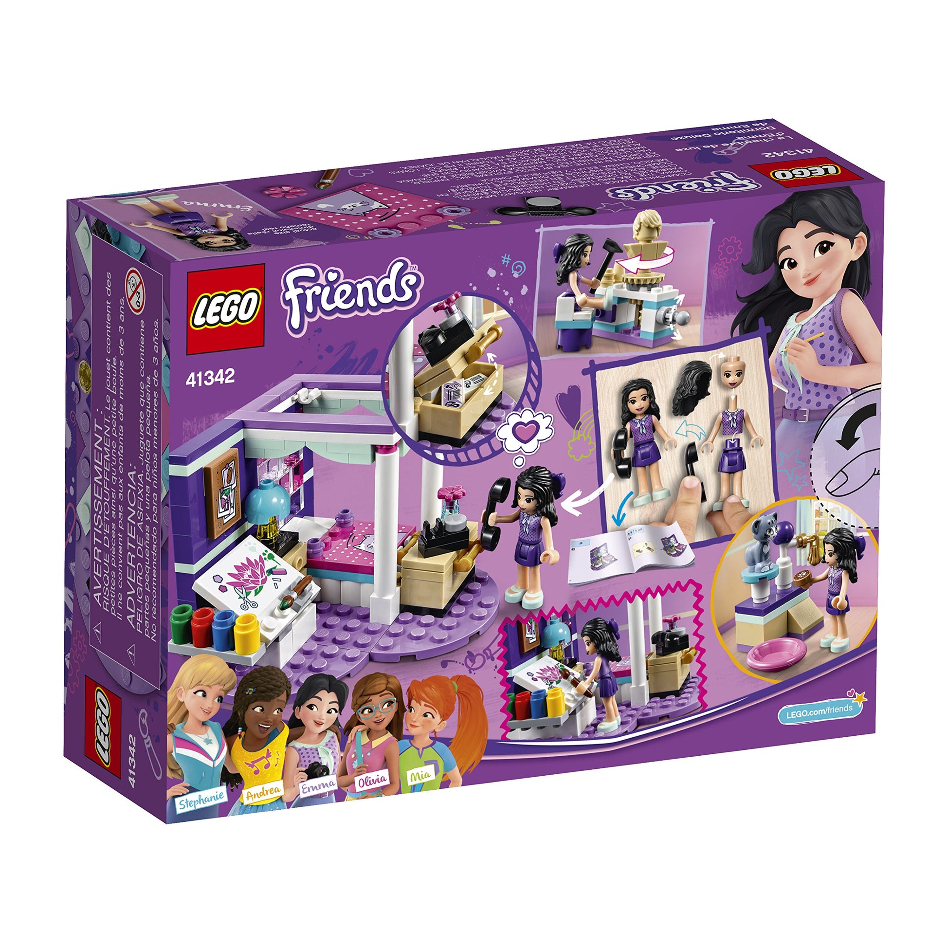 LEGO Friends Emma’s Deluxe Bedroom 41342 Building Kit (183 Piece)