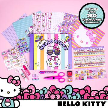 Hello Kitty All-in-One DIY , Design Your Own Scrapbook with Over 250 Essentials, Great Hello Kitty Toys for Weekend Activity, Photo & Keepsake Album