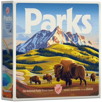 Keymaster Games Parks Base Camp | Beautiful Strategy Game for Families, Adults or Solo | Best Board Game for Nature, Outdoors, and Hiking | The US