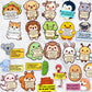 100PCS Emotional Support Animal Stickers by Puraesla- Affirmation Sticker Pack for Adults or Kids Cute Inspirational Buddies for Water Bottles