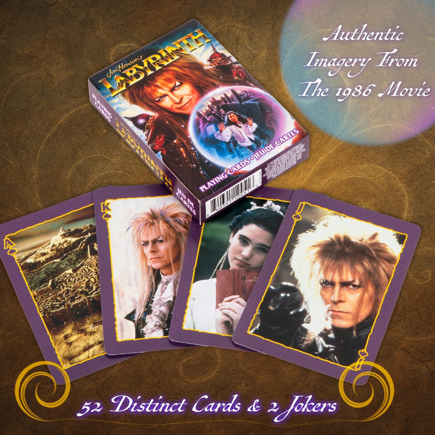 AQUARIUS Labyrinth Playing Cards - Deck of Cards for Labyrinth Fans, Unique Card Designs, Gift & Merchandise for All Ages