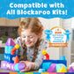 Blockaroo Magnetic Foam Bath Building Blocks - 50-Piece Trunk Set, Preschool Toys, Bathtub Toys, Sensory Toys, Engineering Toys for Kids 3-5