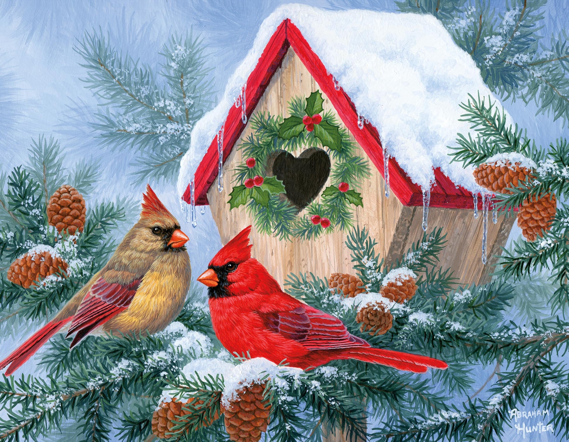 Ceaco - Holiday & Winter - 4 Pack 500 Piece Jigsaw Puzzles for Adults