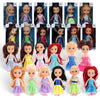 Liberty Imports 12 Pack Little Royal Princess Dolls - Mini Pocket Size Toddler Toys Fantasy Pretend Play Set with Dress, Accessories for Kids, Girls