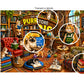 Cat Puzzle for Adults 1000 Pieces - Cozy Bookstore Library Cats Jigsaw