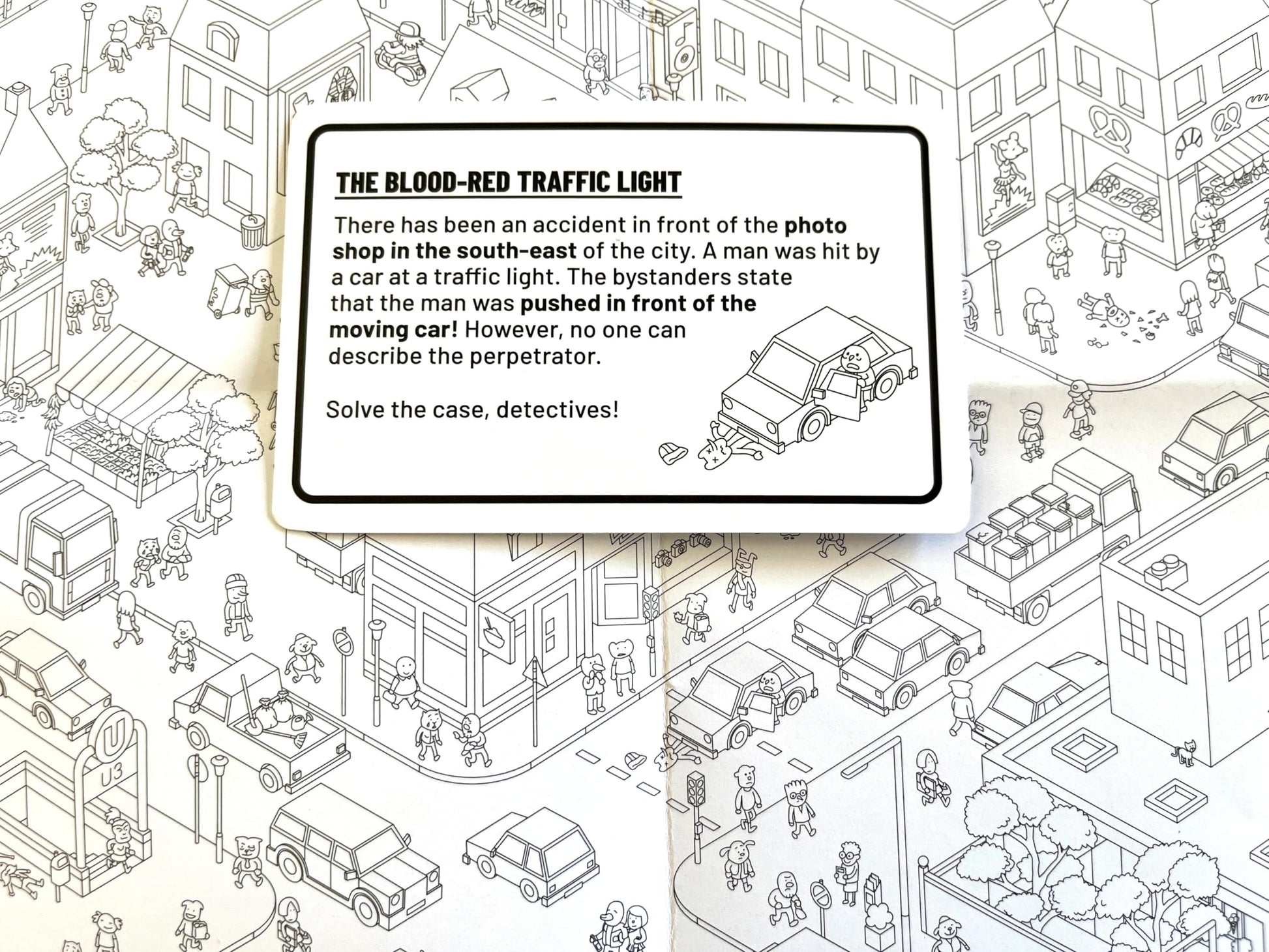 MicroMacro: Crime City - All in | Murder Mystery and Detective Game | 16 Search and Find Detective Cases | Cooperative Board Games for Teens